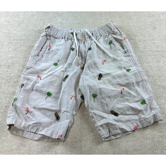 Tommy Bahama Men's SZ Small Flamingo Tango 100% Linen Short - Picture 8 of 8